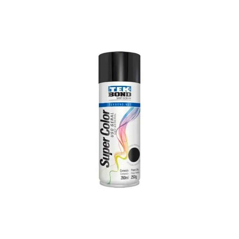 Tinta Spray U.g Preto Brilhante 350ML - Atopy
