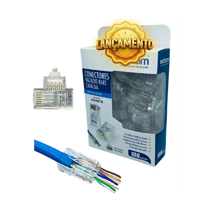 Conector RJ45 CAT6