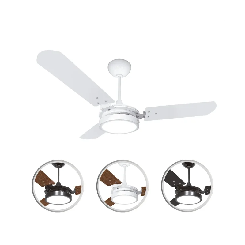 Ventilador Teto Ventex LED Preto 127V