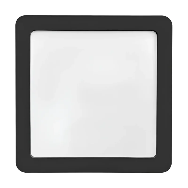 Plafon Embutir Quadrado 12W 6.500K Preto Blumenau