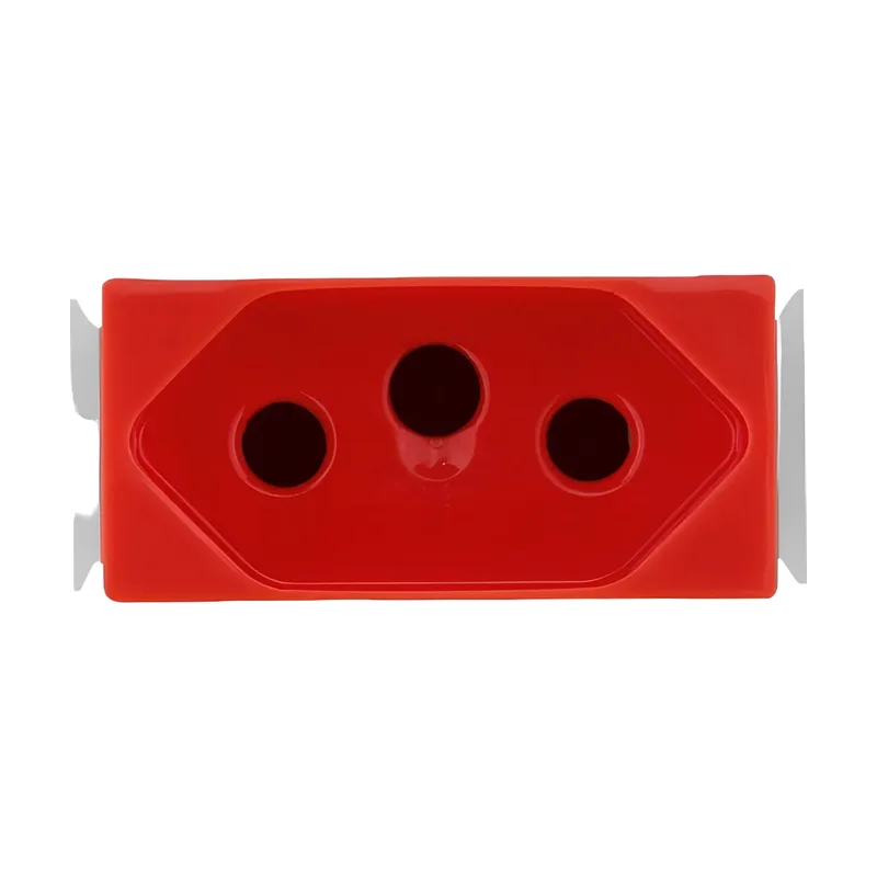 Módulo Tomada 2P+T 20A-250V Vermelho Clean 14407